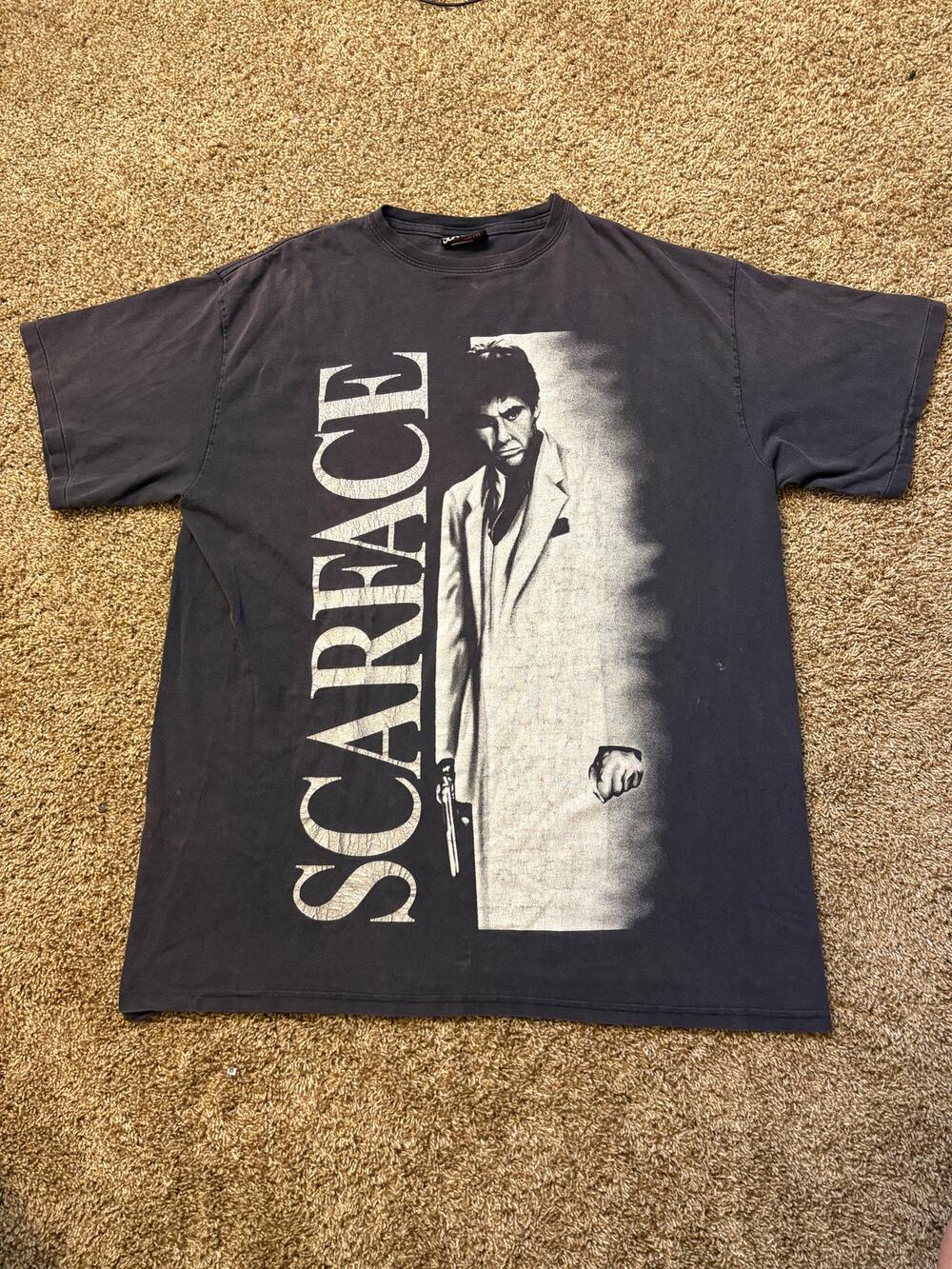 Vintage Y2K Scarface Made In USA Tony Montana Shirt Movie Promo Size XL Fade